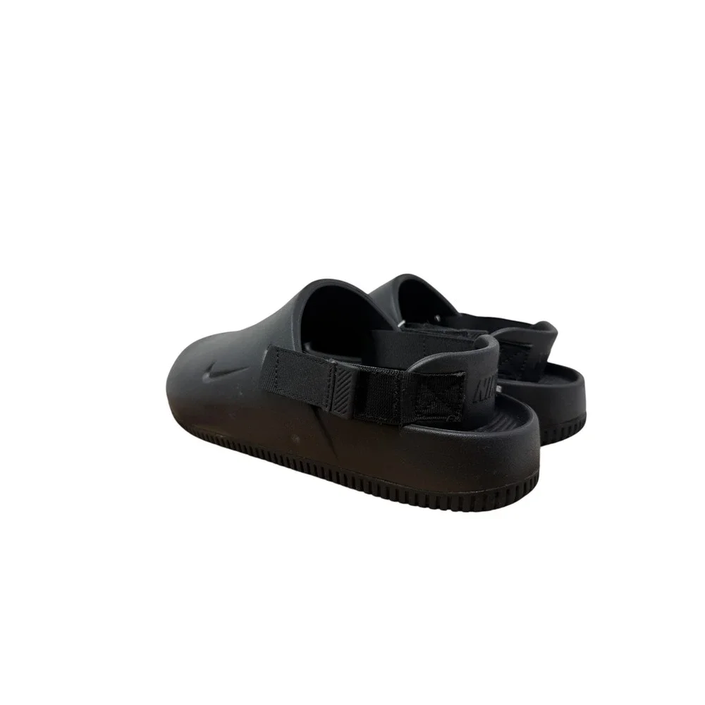 Nike Calm Mule Mens Size 9 Black FD5130-001 Adjustable Strap Foam Clogs